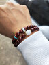龍隱 小葉紫檀手串手鏈檀木佛珠金星8mm多圈搭配送男女友禮物 金星小葉紫檀本命佛 阿彌陀佛(狗豬) 曬單實(shí)拍圖