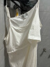 嫚熙(EMXEE)哺乳背心四季薄款产后喂奶神器上衣产妇睡衣棉孕妇哺乳吊带月子服 MX-9001-1 经典款白色XL码 实拍图