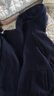衣典零一（LEDIALYI）加絨加厚連帽衛衣女2025秋冬季女裝新款時(shí)尚休閑洋氣中年開(kāi)衫外套 藏青色 XL （推薦115-125斤） 曬單實(shí)拍圖