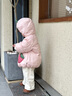 幼歌（YOUGE）嬰幼兒冬季新款燈芯絨純色直筒褲耐磨耐穿加絨保暖長褲 米白色 80 cm 曬單實拍圖