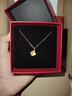 中國(guó)黃金（CHINA GOLD）四葉草黃金吊墜精品5G足金幸運(yùn)草鎖骨鏈項(xiàng)鏈女生日禮物女 足金吊墜（約1.1g）+S925鏈 曬單實(shí)拍圖