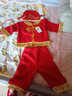 葉余滿月衣服 一寶寶周歲衣服男童嬰兒抓周禮服女兒童唐裝百天生日滿 短袖歲歲平安3+帽鞋襪鎖 12-18個(gè)月/適合身高83-90 曬單實(shí)拍圖