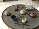 石匠同豐 烏金石茶盤茶具套裝 整套帶自動上水燒水壺 中式禪意石茶臺茶海茶托盤 太極 120*50*3cm 曬單實拍圖