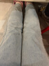 真維斯（Jeanswest）牛仔褲女春夏季寬松直筒闊腳褲女高腰彈力直筒褲子女士休閑長(zhǎng)褲 復(fù)古藍(lán)【長(zhǎng)褲】 L 曬單實(shí)拍圖