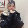 CRANTA KOMEIA披肩女外搭保暖2025新款秋冬季圍巾女圍脖披風生日七夕情人節(jié)禮物 黑米拼色 高級感輕奢送女朋友實用老婆高端 曬單實拍圖