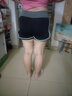 BNWTydhw運(yùn)動(dòng)短褲女羽毛球跑步健身褲假兩件防走光健身房緊身短褲彈力速干 黑色灰邊短褲 XL 曬單實(shí)拍圖