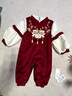 G.DUCKKIDS嬰兒衣服中國風(fēng)紅色喜慶百天抓周服新生連體衣女寶寶滿(mǎn)月周歲禮服 酒紅色 66cm 3-6個(gè)月(建議寶寶10-13斤) 曬單實(shí)拍圖