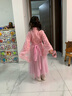 小咕嘟熊漢服女童2022新款春秋季唐裝兒童古裝漢服夏裝兒童中國風(fēng)超仙新款古風(fēng)613歲女童櫻花公主襦裙 粉色裙子+大袖衫+鞋子 120 曬單實(shí)拍圖