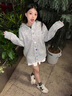 妃奧絨寬松慵懶風(fēng)毛衣外套女秋冬新款高級(jí)感不規(guī)則異形扣連帽針織開衫 藍(lán)色【高級(jí)版】 常規(guī) M 曬單實(shí)拍圖