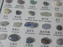 80種天然礦石標本擺件彩色水晶寶石礦物石頭原石相框喬遷裝飾掛畫 80種礦石簡裝【橫板】 曬單實拍圖