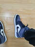 耐克（NIKE） AJ1 MID 男子中幫黑紫腳趾耐磨運(yùn)動(dòng)籃球鞋 554724-445 44 曬單實(shí)拍圖