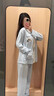 JIOESC睡衣女春秋季可愛卡通長袖開衫2025新款網(wǎng)紅風(fēng)大碼家居服兩件套裝 睡眠熊貓 L【100-120斤】 曬單實(shí)拍圖
