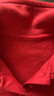 Gap男幼童抓絨毛巾繡logo翻領(lǐng)撞色衛(wèi)衣兒童裝643348 紅色 100cm(2-3歲) 亞洲尺碼 曬單實拍圖
