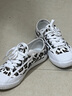 飛躍（Feiyue）官方帆布鞋女復古潮流豹紋平底鞋子女款硫化田徑鞋透氣運動(dòng)休閑鞋 白色 35 曬單實(shí)拍圖