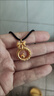 中國黃金（CHINA GOLD）平安扣黃金吊墜足金緊箍咒悟空在逃公主項鏈紀(jì)念生日送女朋友禮物 【京速達(dá)】在逃公主項鏈【輕版】約1.5g 曬單實拍圖