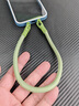 英悅手機掛繩手腕掛脖鏈斜挎防盜防丟掛件貼片夾片墊片背帶鑰匙u(yù)盤(pán)吊繩女掛飾男雙扣防掉飾品殼帶配件 雙掛扣更安全【手繩款·抹茶綠】送綠色不銹鋼夾片 曬單實(shí)拍圖
