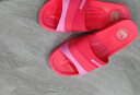 回力韩版凉拖鞋拼接情侣款浴室居家用时尚软底拖鞋HL333361桃红色37码 实拍图