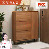 智新木王超薄翻斗鞋柜家用門(mén)口入戶(hù)玄關(guān)柜實(shí)木框收納省空間小戶(hù)型簡(jiǎn)易鞋架 曬單實(shí)拍圖