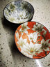 可可屋 日本進(jìn)口美濃燒陶瓷餐具日式釉下彩木蓮飯碗湯碗面碗多用 KN-06 木蓮大碗 紅 曬單實(shí)拍圖
