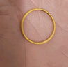 周六福（ZLF） 黃金戒指女款足金999單個可疊戴光圈尾戒指環(huán)手飾 計價 沙面17號 - 1.51g 曬單實拍圖