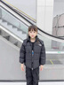 迪士尼（Disney）童裝2025秋冬季新款兒童羽絨服男女童外套中小童中長(zhǎng)款連帽羽絨服 黑色 150 cm 曬單實(shí)拍圖