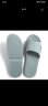 班哲尼 旅行便携式折叠酒店居家EVA防滑浴室情侣洗澡非一次性拖鞋 含便携收纳袋 蓝灰 XL（42-44尺码） 实拍图