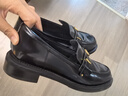 思加圖2025新款許愿幣英倫風(fēng)樂(lè )福鞋小皮鞋粗跟單鞋女EOQ15CA5 美式黑 39 曬單實(shí)拍圖