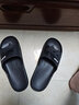 果洛菲（GUOLUOFEI）特大碼涼拖鞋男女士夏居家室內浴室EVA洗澡防滑加肥加大黑色40-41 曬單實(shí)拍圖
