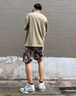 WASSUP HERMU官方男裝潮牌聯(lián)名沙灘短褲男士夏季休閑滿印五分褲夏威夷花褲衩 綠色 XL（推薦150-175斤） 曬單實(shí)拍圖
