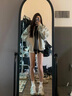 DXOT美式短款夾克外套女春秋季2025新款高級感小香風(fēng)棒球服早秋裝外套 【淺灰色】 M 45-55kg 曬單實(shí)拍圖
