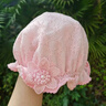 貝娜茜嬰兒帽子春秋薄款女寶寶嬰兒3-12個(gè)月公主蕾絲遮陽(yáng)漁夫帽可愛(ài)超萌盆帽 PM195-粉色 3-12個(gè)月（40-47CM） 曬單實(shí)拍圖