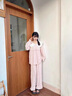 夢(mèng)米諾睡衣女春秋款長(zhǎng)袖長(zhǎng)褲家居服套裝甜美少女娃娃領(lǐng)套頭可外穿 JD60804【粉紅色】 L /身高162-167 體重105-125 曬單實(shí)拍圖