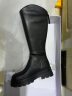 百丽显瘦长筒靴女商场同款增高弹力靴加绒A1V1DDG3 黑色 36 实拍图