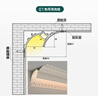 全新廣發(fā)免吊頂洗墻燈明裝反光燈槽回光槽燈帶免開槽石膏線頂角陰角線型燈懸浮吊頂鋁合金線性燈槽 01免吊頂洗墻 曬單實(shí)拍圖