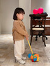 幼歌（YOUGE）嬰幼兒冬季新款加絨半高領(lǐng)打底衫保暖舒適親膚長(cháng)袖上衣 深咖色 90 cm 曬單實(shí)拍圖