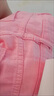 BMOI粉色牛仔褲女薄款減齡垂墜感闊腿褲夏天寬松顯瘦高腰直筒拖地褲子 粉紅色 S 建議【80-95斤】 曬單實拍圖