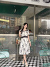 薇洛萱2025夏季新款連衣裙女裝時(shí)尚氣質(zhì)收腰顯瘦洋氣中長(cháng)款夏天裙子8058 圖片色 L 建議98-115斤 曬單實(shí)拍圖