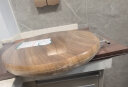 京东京造 乌檀木擀面板实木面板和面板加大加厚家用切菜板砧板60*40*2.2cm 实拍图