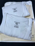 三槍?zhuān)═HREEGUN）【2件】純棉短袖男士T恤新疆棉羅紋商務(wù)V領(lǐng)內搭高彈透氣打底衫 白+白 L 曬單實(shí)拍圖