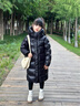 迪士尼寶寶女童羽絨服冬裝長(zhǎng)款服外套女孩加厚過(guò)膝90白鴨絨親子裝洋氣男童潮 黑色 130 建議120-130cm7-8歲cm 曬單實(shí)拍圖