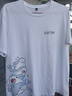回力冰絲短袖男夏季青少年淺藍色男款半袖上衣服男士透氣速干男生t恤 白色(大星星鯊胸右下標) 3XL (體重180-205斤) 曬單實(shí)拍圖