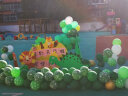 佳茉 小恐龙气球绿色清新50只套装派对六一儿童节装饰送丝带打气筒 实拍图