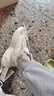 阿迪達(dá)斯（adidas）正品女鞋 夏季新款輕便透氣緩震耐磨跑步鞋運動休閑鞋顯高老爹鞋 白-Cloudfoam中底/ 36 (220mm) 曬單實拍圖