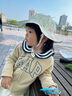 蒂樂(lè)嬰兒帽子春夏季薄款男女童遮陽(yáng)帽寶寶防曬帽兒童太陽(yáng)帽漁夫帽 溫蒂小兔【A類 防曬指數(shù)UPF50+】 建議3-6歲（頭圍52cm） 曬單實(shí)拍圖