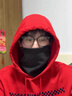 柯娜洛賓冬季保暖圍脖男女戶外脖套加絨加厚防寒防風保暖脖套圍脖騎行圍脖 保暖圍脖黑色 曬單實拍圖