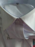 佐马仕（ZUOMASHI）短袖衬衫女 夏季白色修身职业装V领商务正装衬衣女工装酒店工作服 纯白色（方） M/36 实拍图