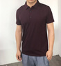 奧德里奇夏季短袖POLO衫男絲光棉透氣純色商務(wù)休閑翻領(lǐng)體恤衫男士中青年時尚休閑短袖打底衫上衣 酒紅色 XL 曬單實拍圖