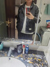 羅蒙（ROMON）春秋款男士外套潮流百搭男裝2024新款工裝拼色上衣服飛行員夾克男 軍綠色(春秋款) XL 曬單實(shí)拍圖