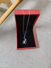 豐澤西（Fzx jewellery） 925銀吊墜項(xiàng)鏈女銀蘋(píng)果吊墜銀飾品銀吊墜送女友禮物 圣誕節(jié)禮物 蘋(píng)果吊墜+配鏈40cm 曬單實(shí)拍圖