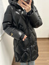 高梵黑金鵝絨服女王4.0八格羽絨服女長款冬季厚外套 高定鉆石黑 S 曬單實拍圖